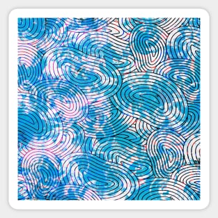 Abstract pattern moving soft shapes Sticker